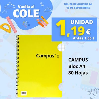 Ofertas de Vuelta al cole en Arona | Vuelta al cole! de Tu Trébol Hipermercados | 20/8/2024 - 18/9/2024