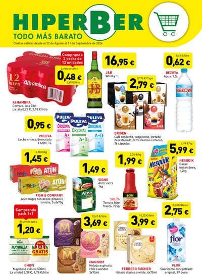 Catálogo Hiperber en Jacarilla | Ofertas del Mes Hiperber | 22/8/2024 - 11/9/2024