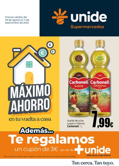 Catálogo Unide Supermercados en Esquivias | Máximo ahorro UNIDE Supermercados carne embandejada | 29/8/2024 - 11/9/2024