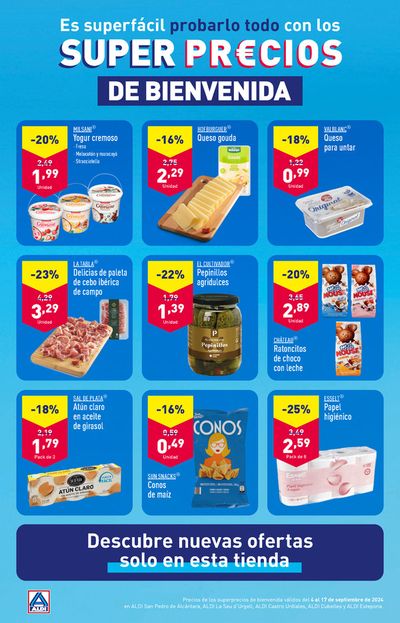 Catálogo ALDI en Cubelles | Super Precios en ALDI Estepona | 4/9/2024 - 17/9/2024