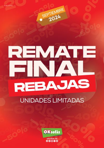 Ofertas de Hogar y Muebles en Zizur Mayor-Zizur Nagusia | Remate final de OKSofas | 1/9/2024 - 30/9/2024