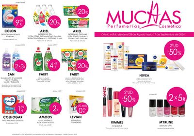 Ofertas de Perfumerías y Belleza en Mondoñedo | Oferta valida hasta el 17 de septiembre de 2024 de Muchas Perfumerías | 29/8/2024 - 17/9/2024