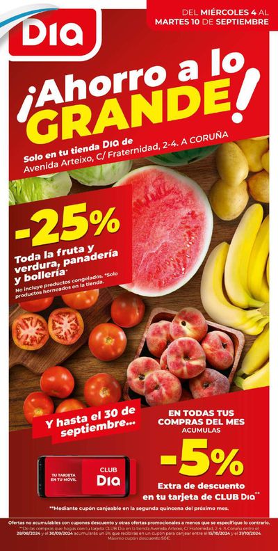 Catálogo Dia en A Coruña | Ofertas Día del 4 al 10 de septiembre | 4/9/2024 - 10/9/2024