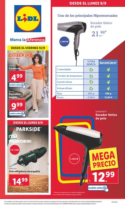 Catálogo Lidl en Mérida | ¡Bazar Lidl! | 9/9/2024 - 15/9/2024