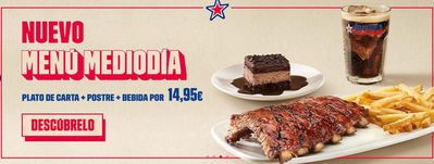 Ofertas de Restauración en Cerceda | Nuevo Menú Mediodia de Foster's Hollywood | 2/9/2024 - 16/9/2024