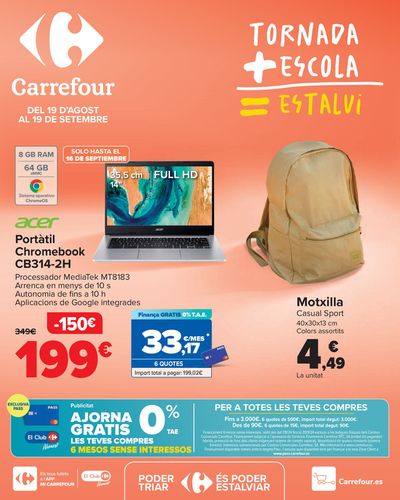 Catálogo Carrefour en Girona | VUELTA AL COLE - Electro y Bazar | 19/8/2024 - 19/9/2024