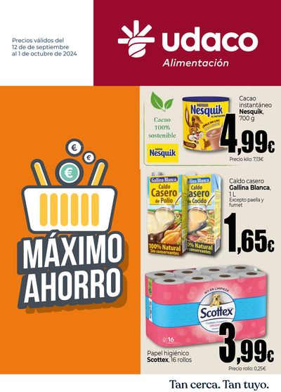 Catálogo UDACO en Acebo | El ahorro en verano sigue en tu súper cercano | 12/9/2024 - 1/10/2024