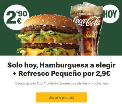 Ofertas de Restauración en Barbadás | Solo Hoy! de McDonald's | 4/9/2024 - 8/9/2024