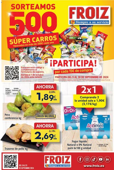 Catálogo Froiz en Pontevedra | Hasta el 23 de septiembre! | 6/9/2024 - 23/9/2024