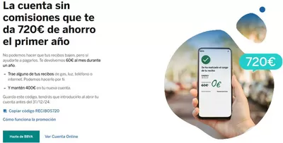 Ofertas de Bancos y Seguros en Madrigalejo | Promoción de BBVA | 6/9/2024 - 31/12/2024