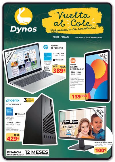 Ofertas de Informática y Electrónica en Golmayo | Vuelta al cole! de Dynos Informática | 10/9/2024 - 29/9/2024