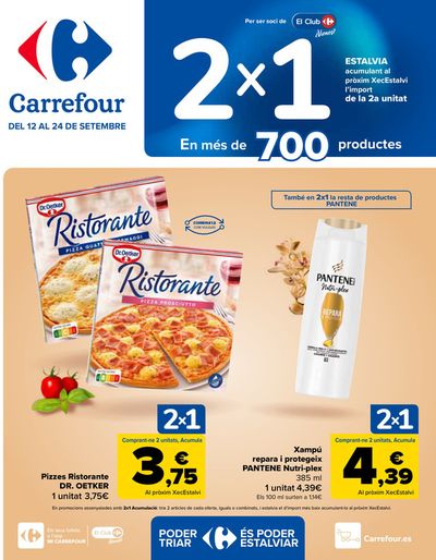 Catálogo Carrefour en Castellví de la Marca | 2x1 | 12/9/2024 - 24/9/2024