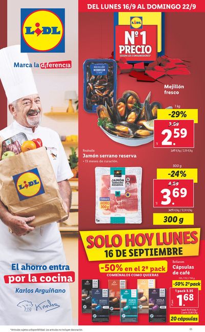 Ofertas de Hiper-Supermercados en Cabañas de la Sagra | № 1 PRECIO de Lidl | 16/9/2024 - 22/9/2024