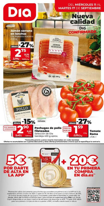 Ofertas de Hiper-Supermercados en Cabañas de la Sagra | Nueva calidad Día confirmada  de Dia | 11/9/2024 - 17/9/2024