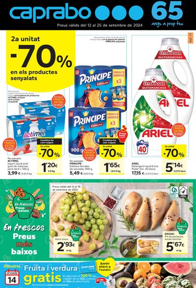 Catálogo Caprabo en Castellví de la Marca | 2a Unitat-70% | 12/9/2024 - 25/9/2024