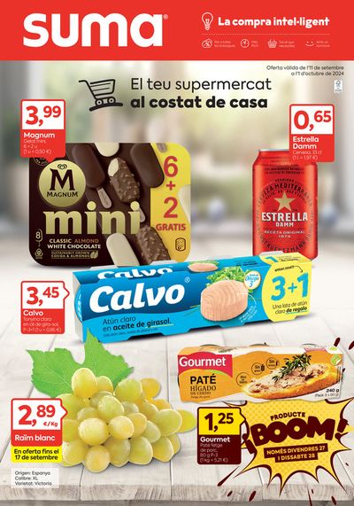 Catálogo Suma Supermercados en Gallur | Oferta vàlida de l'11 de setembre a l'1 d'octubre de 2024 | 11/9/2024 - 1/10/2024