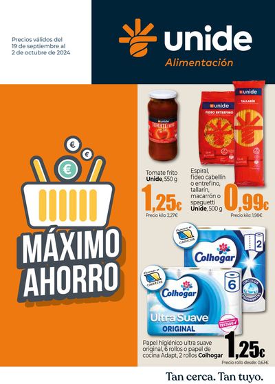 Catálogo UNIDE Alimentación en Vecindario | El ahorro en verano sigue en tu súper cercano - Canarias | 19/9/2024 - 2/10/2024