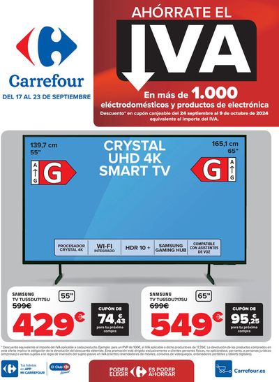 Catálogo Carrefour en Lugo | SIN IVA | 17/9/2024 - 23/9/2024