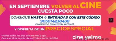 Catálogo Yelmo cines en Málaga | Promoción especial | 12/9/2024 - 3/10/2024