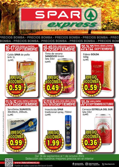 Catálogo SPAR en Can Pastilla | SPAR Express 16 septiembre - 1 octubre | 16/9/2024 - 1/10/2024