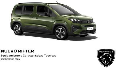 Catálogo Peugeot en Barcelona | Nuevo Peugeot Rifter Eléctrico • Térmico | 16/9/2024 - 16/9/2025