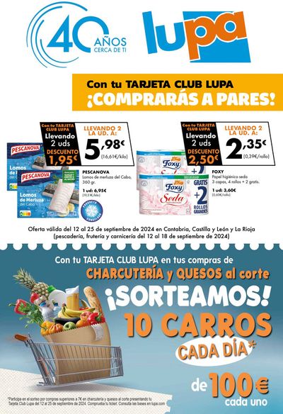 Catálogo Supermercados Lupa en Mansilla de las Mulas | Oferta válida del 12 al 25 de septiembre de 2024 | 16/9/2024 - 25/9/2024