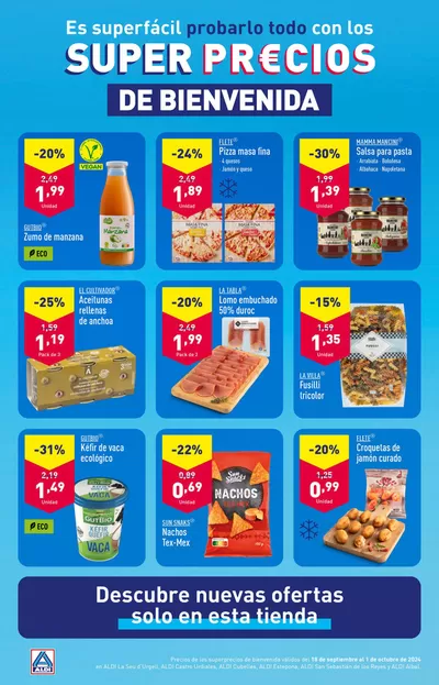 Catálogo ALDI en Seu d Urgell | ¡Super Precios en ALDI! | 18/9/2024 - 1/10/2024