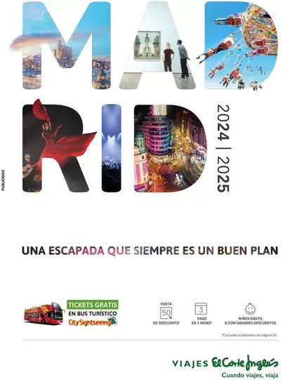 Catálogo Viajes El Corte Inglés en Linares | Ven a Madrid | 17/9/2024 - 31/1/2025