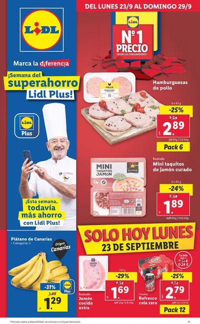 Ofertas de Hiper-Supermercados en Meaño | № 1 PRECIO de Lidl | 23/9/2024 - 29/9/2024