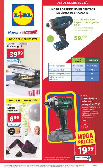 Ofertas de Hiper-Supermercados en Meaño | ¡Bazar Lidl! de Lidl | 23/9/2024 - 29/9/2024