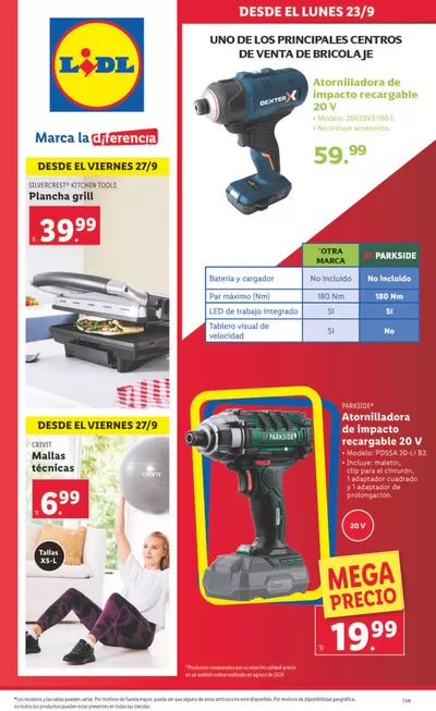 Ofertas de Vuelta al cole en Tías | ¡Bazar Lidl! de Lidl | 23/9/2024 - 29/9/2024