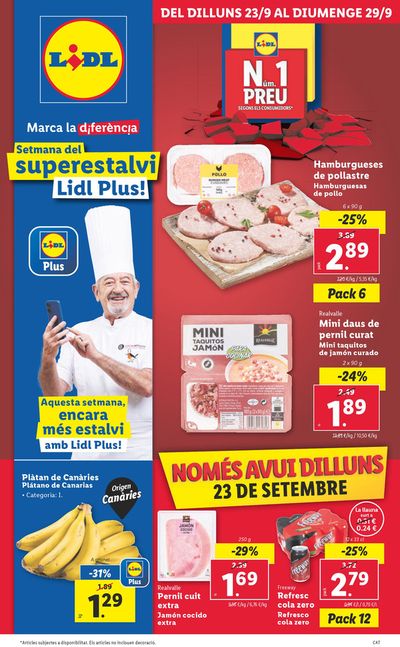 Catálogo Lidl en Espluga Calba | № 1 PRECIO | 23/9/2024 - 29/9/2024