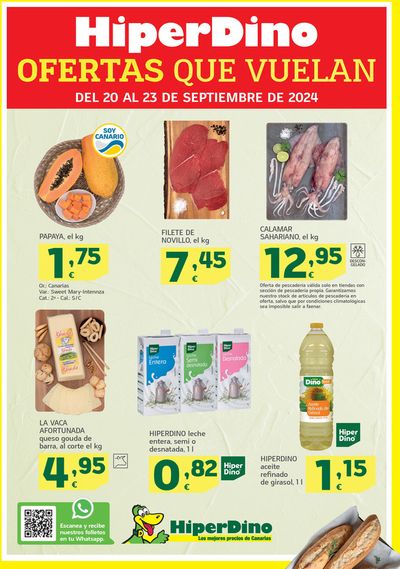 Catálogo HiperDino en Puerto de la Cruz | Ofertas desde el 20 de septiembre | 20/9/2024 - 23/9/2024