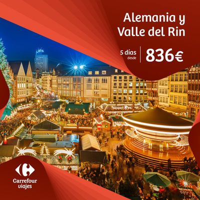 Catálogo Carrefour Viajes en Valencia | Alemania y Valle del Rin desde 836€  | 19/9/2024 - 30/9/2024