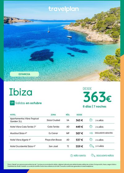 Ofertas de Viajes en Felanitx | Travelplan Ibiza de Travelplan | 20/9/2024 - 5/10/2024