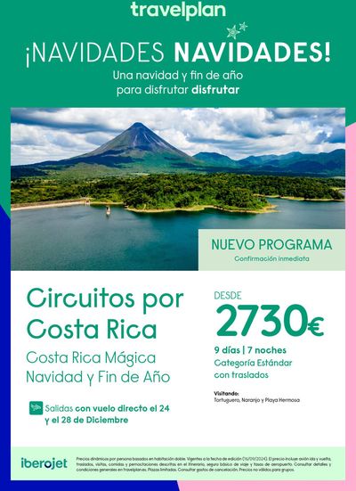 Ofertas de Viajes en Gernika-Lumo | Travelplan Costa Rica de Travelplan | 20/9/2024 - 31/10/2024