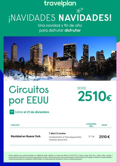 Ofertas de Viajes en Felanitx | Travelplan Nueva York de Travelplan | 20/9/2024 - 31/10/2024