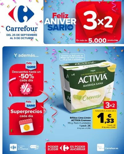 Catálogo Carrefour en San Pedro del Pinatar | 3x2 | 25/9/2024 - 9/10/2024