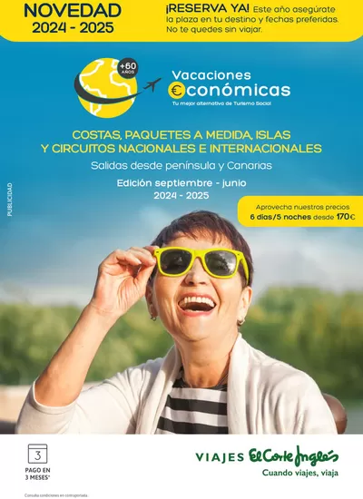 Catálogo Viajes El Corte Inglés en Linares | Vacaciones Económicas | 23/9/2024 - 28/2/2025