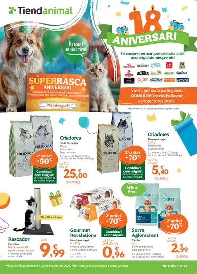 Catálogo Tiendanimal en Anglés | 18 Aniversari TIENDANIMAL | 26/9/2024 - 30/10/2024