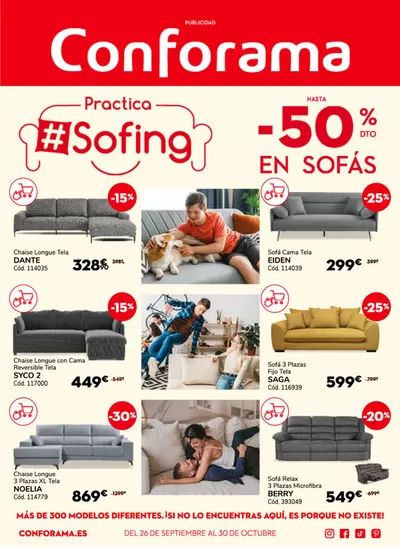 Catálogo Conforama en Alcorcón | Folleto Sofing | 26/9/2024 - 30/10/2024