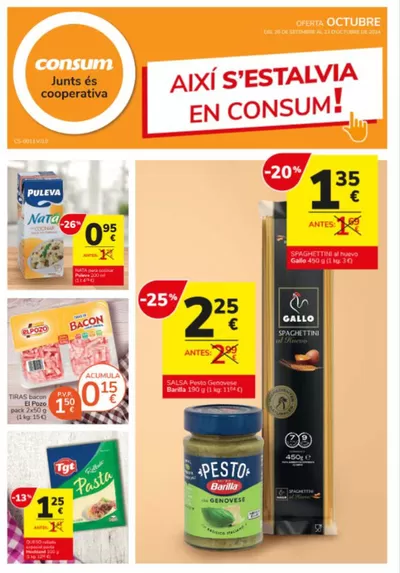 Catálogo Consum en Xirivella | AIXÍ S’ESTALVIA EN CONSUM!  | 30/9/2024 - 23/10/2024