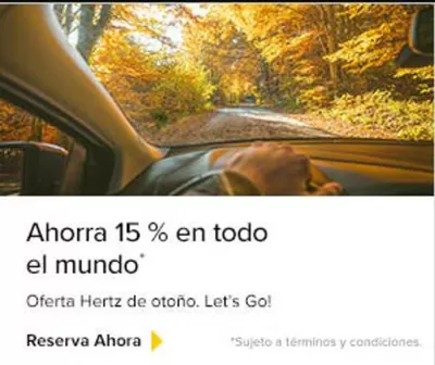 Catálogo Hertz en Adeje | Ahorra 15% en todo el mundo. | 2/10/2024 - 31/10/2024