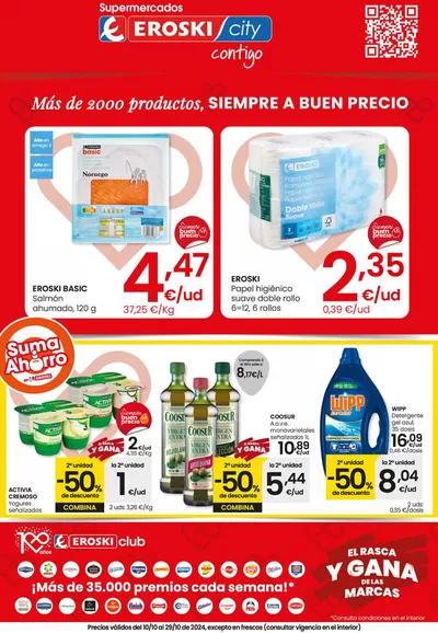 Catálogo Eroski en Viana | Más de 2000 productos, SIEMPRE A BUEN PRECIO | 10/10/2024 - 29/10/2024