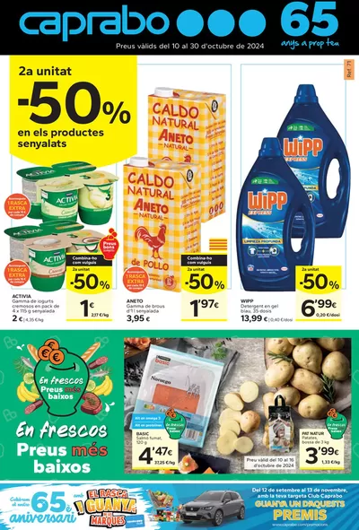 Catálogo Caprabo en Rubí | 2a unitat -50% | 10/10/2024 - 30/10/2024