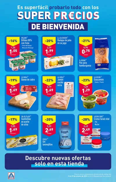 Catálogo ALDI en Maspalomas | Super Precios de bienvenida | 16/10/2024 - 29/10/2024