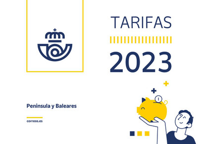 Ofertas de Libros y Papelerías en Fabero | Tarifas de Correos para 2023 Peninsula y Baleares de Correos | 2/1/2023 - 31/12/2023
