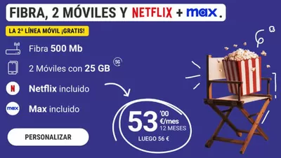 Catálogo Yoigo en Vila-real | Fibra, 2 Móviles y Netflix + max. | 11/10/2024 - 24/10/2024