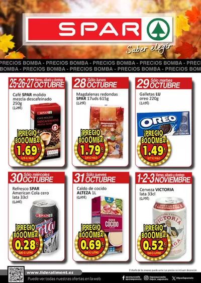 Catálogo SPAR en Azuaga | SPAR bombazos 25 octubre - 3 noviembre | 25/10/2024 - 3/11/2024