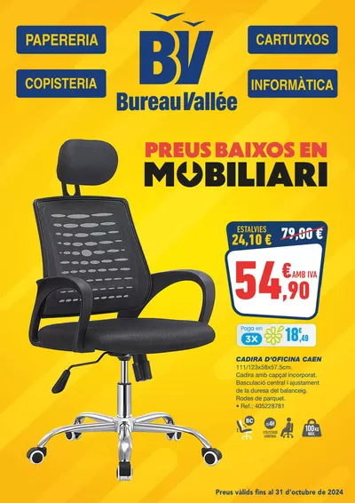 Ofertas de Informática y Electrónica en Alella | Preus baixos en mobiliari de Bureau Vallée | 17/10/2024 - 31/10/2024